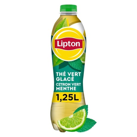 Lipton thé vert glacé citron vert menthe 1.25L