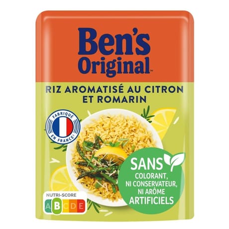 Ben's original riz micro ondable citron et romarin 2 mn 220g