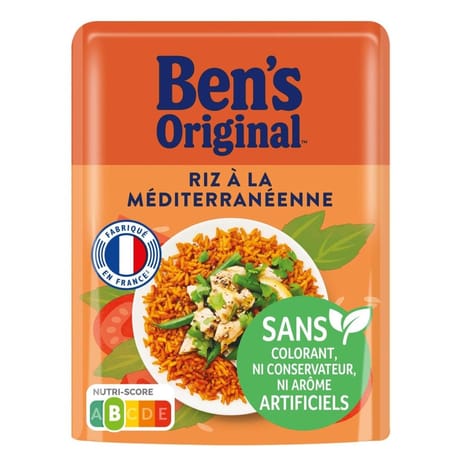 Ben's original riz micro ondable à la mediterraneene 2mn 220g