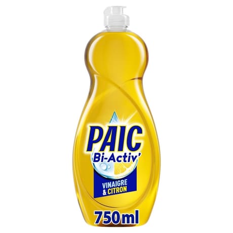 Paic bi-activ liquide vaisselle vinaigre & citron 750ml