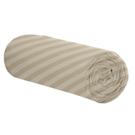 Drap housse microfibre frappée 90x190 cm rayure vert ou beige