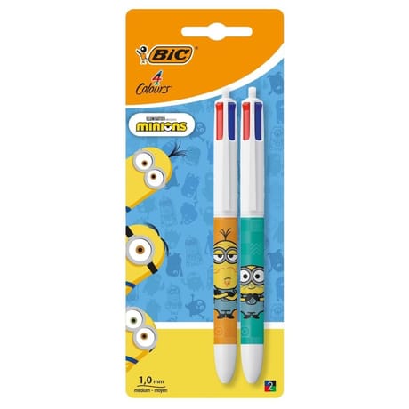 Bic 4 couleurs minions x2