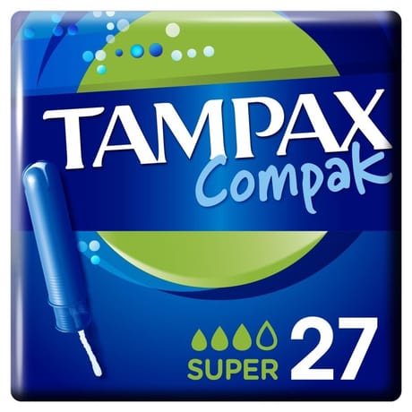 Tampax compak super tampons avec applicateur x27