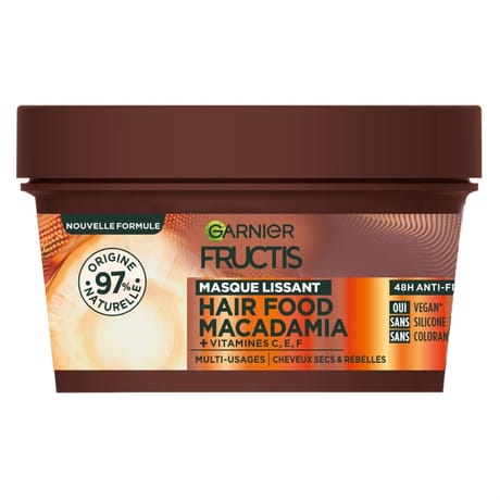 Garnier fructis hairfood masque capillaire macadamia 320ml
