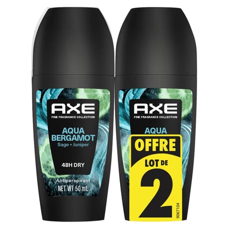 Axe déodorant roll on aqua bergamot 100ml