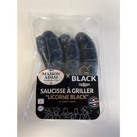 Saucisse à Griller Black au charbon végétal Supérieure La Maison Adam