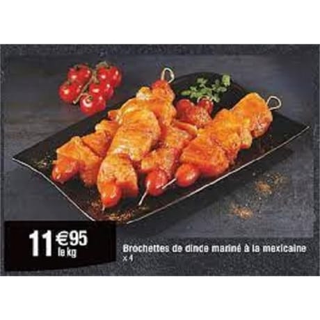 Brochette de dinde mexicaine