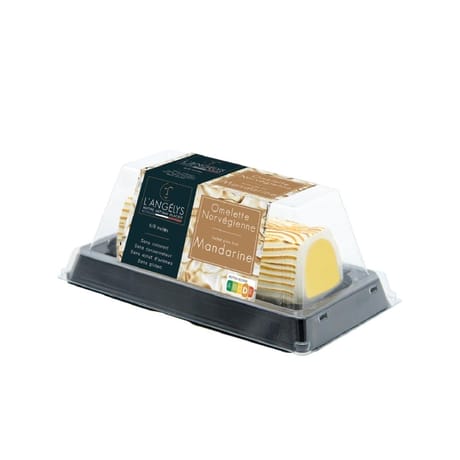 L'angelys bûche omelette norvégienne sorbet plein fruit mandarine 750ml 380g