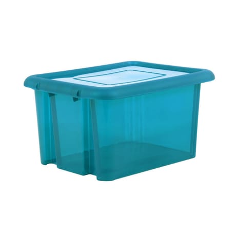 Funny box 55l avec couvercle-bleu canard acidule