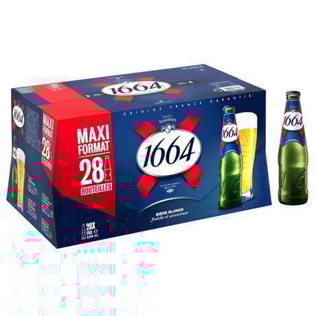 1664 blonde 28x25cl 5.5 degré alcool