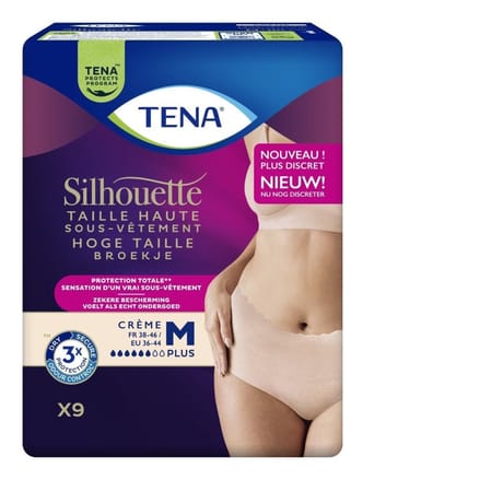 Tena lady silhouette plus pants m creme x9