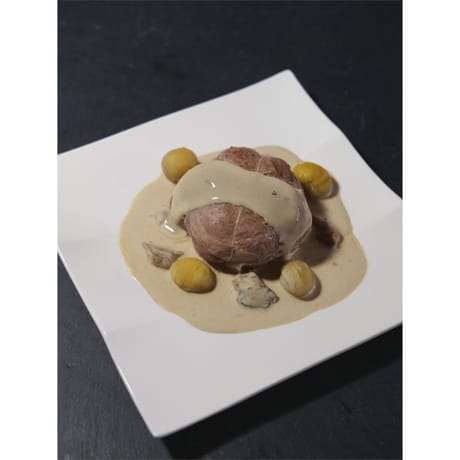 Ballotin de veau aux marrons sauce aux cèpes