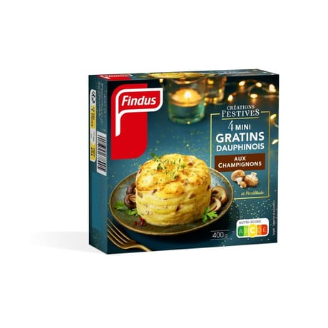 Findus mini gratins dauphinois aux champignons 400g