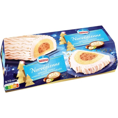 Nestlé bûche norvégienne 9/10 parts 455g