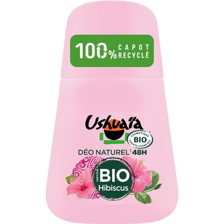 Ushuaia bio déodorant cpsmosorg femme hibiscus 50ml