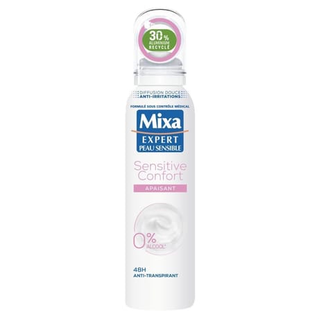 Mixa déodorant aérosol femme pps extra soin 150ml