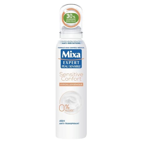 Mixa déodorant aérosol pps hypoallergénique 150ml