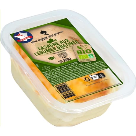 Lasagne légumes gratinée bio 350g