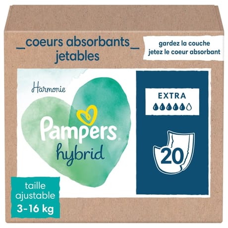 Pampers harmonie couches insert extra x20