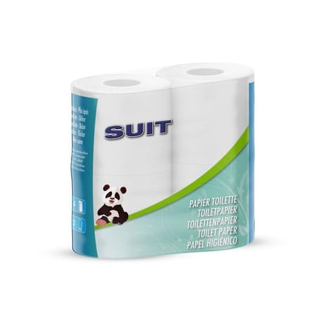 Papier toilette blanc 4 rouleaux 2 plis