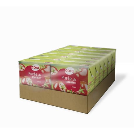 Puree de tomates en brique 500g lot de 12