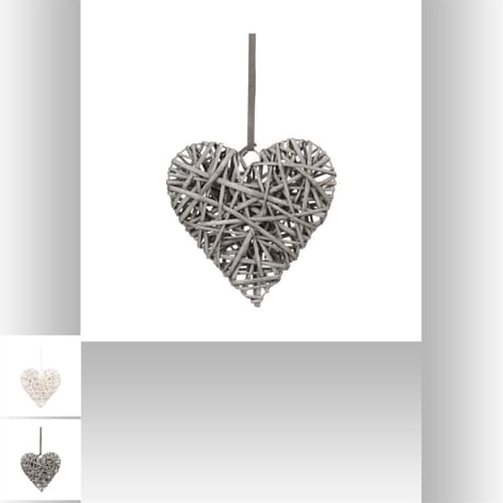 Déco coeur à suspendre h24