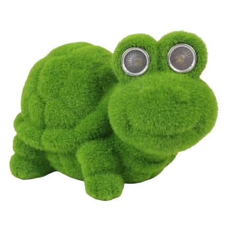Tortue solaire en peluche de jardin