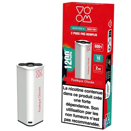 Lot 2 pods pastèque glacée 10mg - Voom