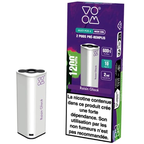 Lot 2 pods raisin glacé 10mg - Voom