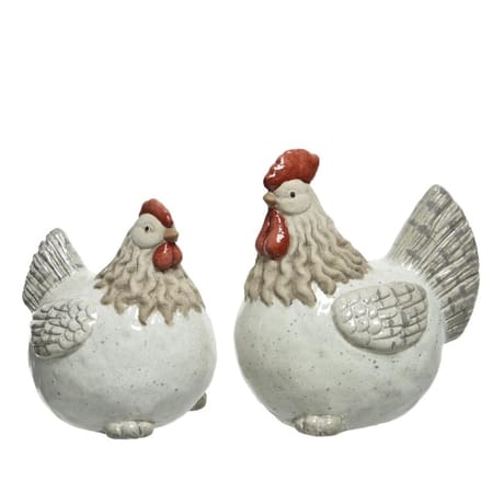 Poule terre cuite 8.50x13x13.50cm