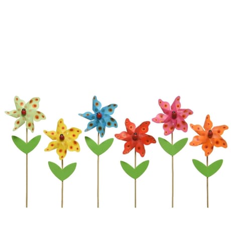Moulin a vent fleur  dia9x28cm