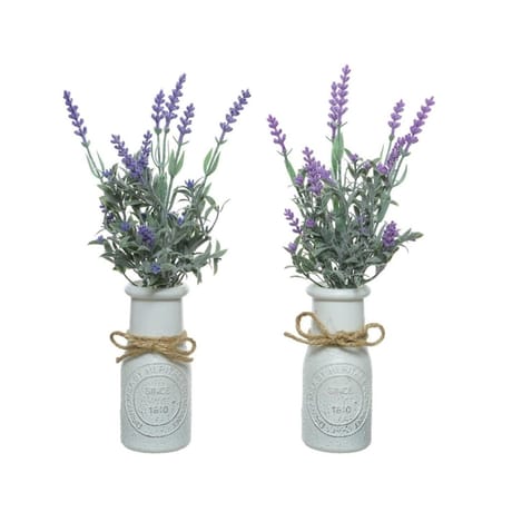 Lavande artificielle d13x13x32cm