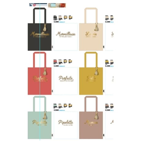 Tote bag "ecriture"36.5x42cm