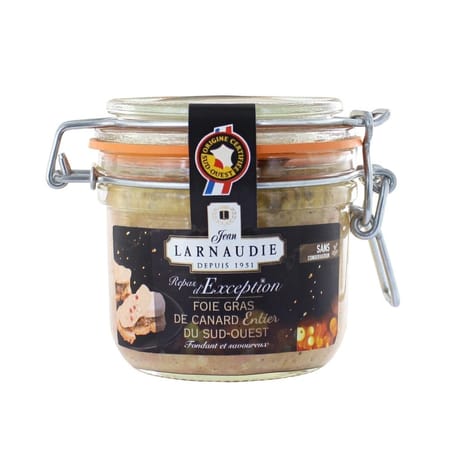 Larnaudie foie gras de canard entier du sud ouest repas d'exception 170g