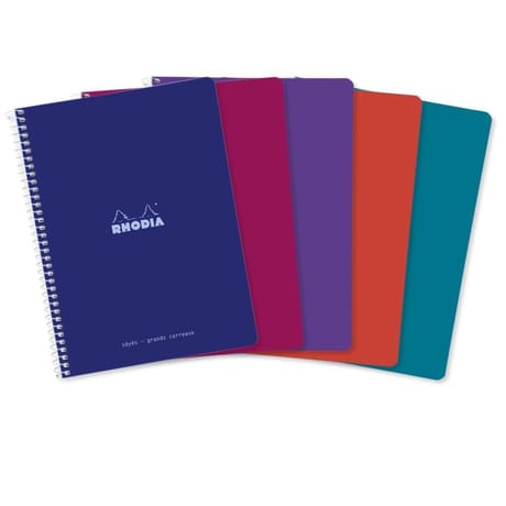 Cahier spirale microperforée 160x220 160 pages vive rhodia