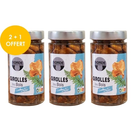 Borde girolles lot de 2 bcx 525g +1 offert