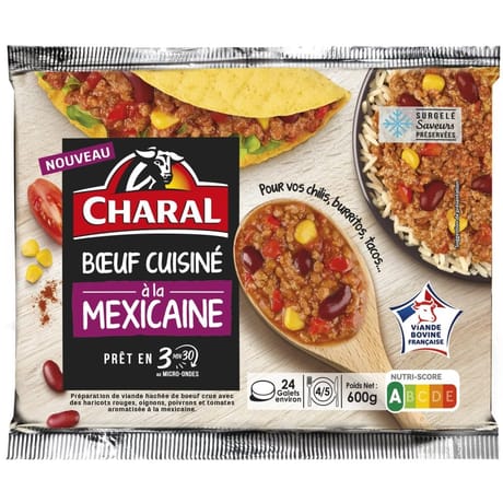 Charal haché cuisiné à la mexicaine 600g