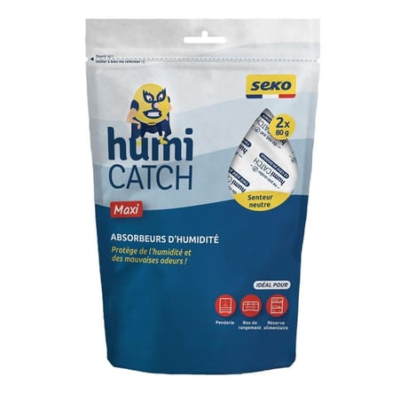Seko lot de 2 absorbeurs humicatch neutre 80g