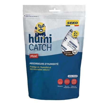 Seko lot de 2 absorbeurs humicatch 80g