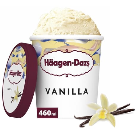 Haagen dazs pot vanilla 460ml 400g