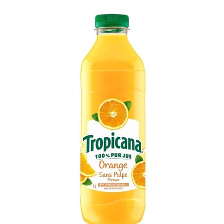 Tropicana orange sans pulpe 1l