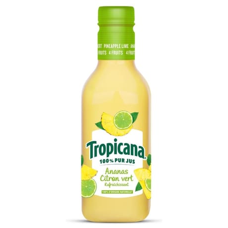 Tropicana jus ananas citron vert pet 90cl