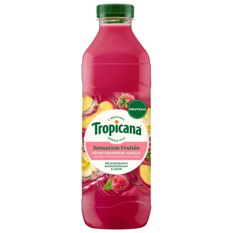 Tropicana sensation fruitée pêche 1l pet