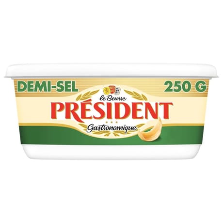 Président beurre gastronomique demi-sel 250g