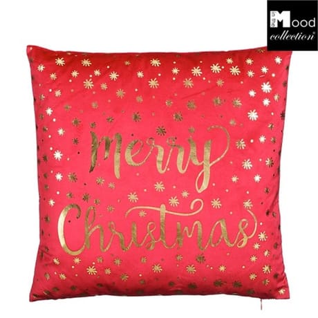 Coussin merry christmas rouge -40x40cm