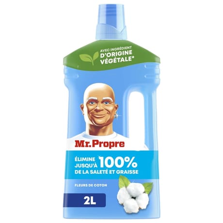 Mr propre nettoyant liquide sol multi-usages fleurs de coton 2l