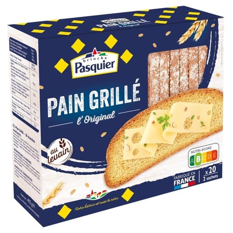 Pasquier pain grillé l'original 415g