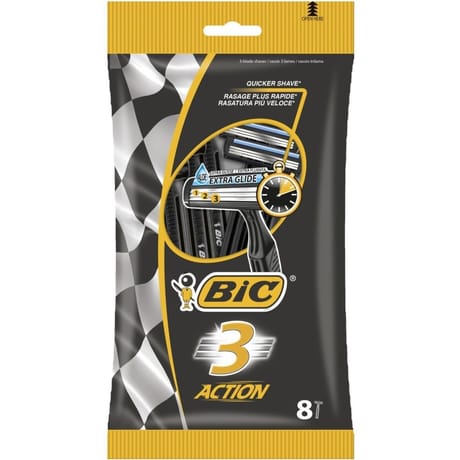 Bic rasoirs jetables 3 lames action x8