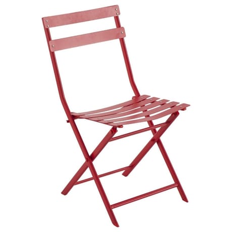 Chaise en acier coloris groseille greensboro