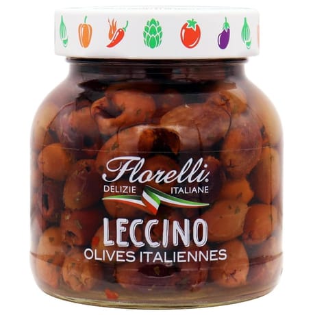 Florelli leccino olives à l'italienne 150g net égoutté